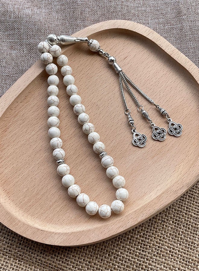33 Prayer Beads, 10mm Hand-strung - Image 4